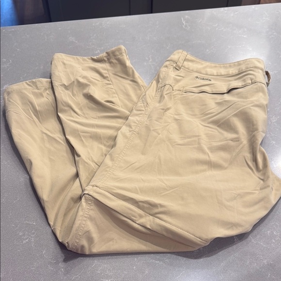 Columbia Tan Track Pants Relaxed Fit Joggers - Picture 1 of 4